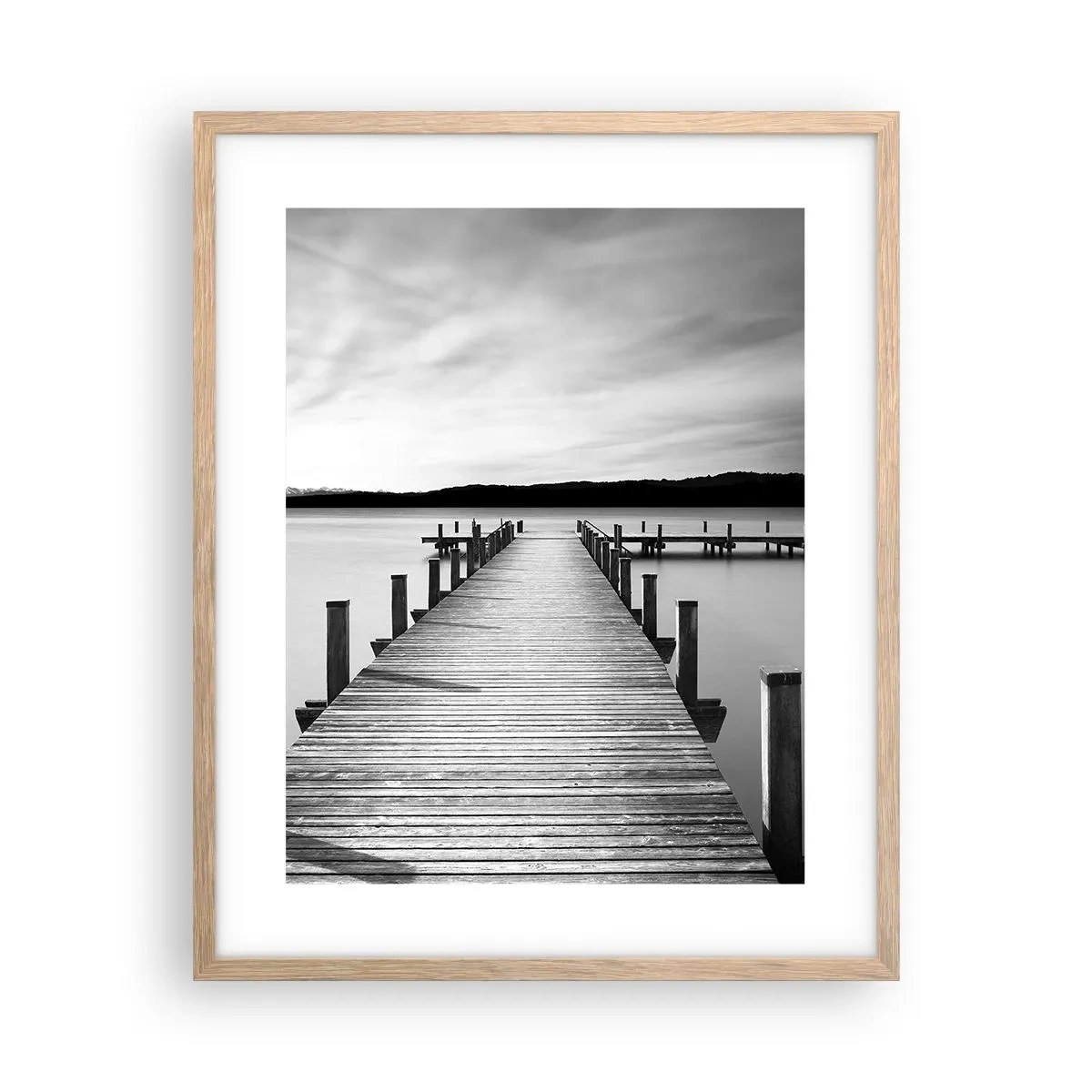 Plakat w ramie jasny dąb - U wodopoju – spokoju - 40x50 cm