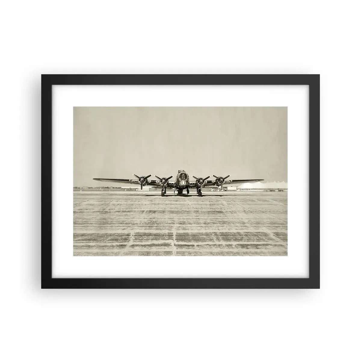 Plakat w czarnej ramie - Jak zawsze gotowy - 40x30 cm