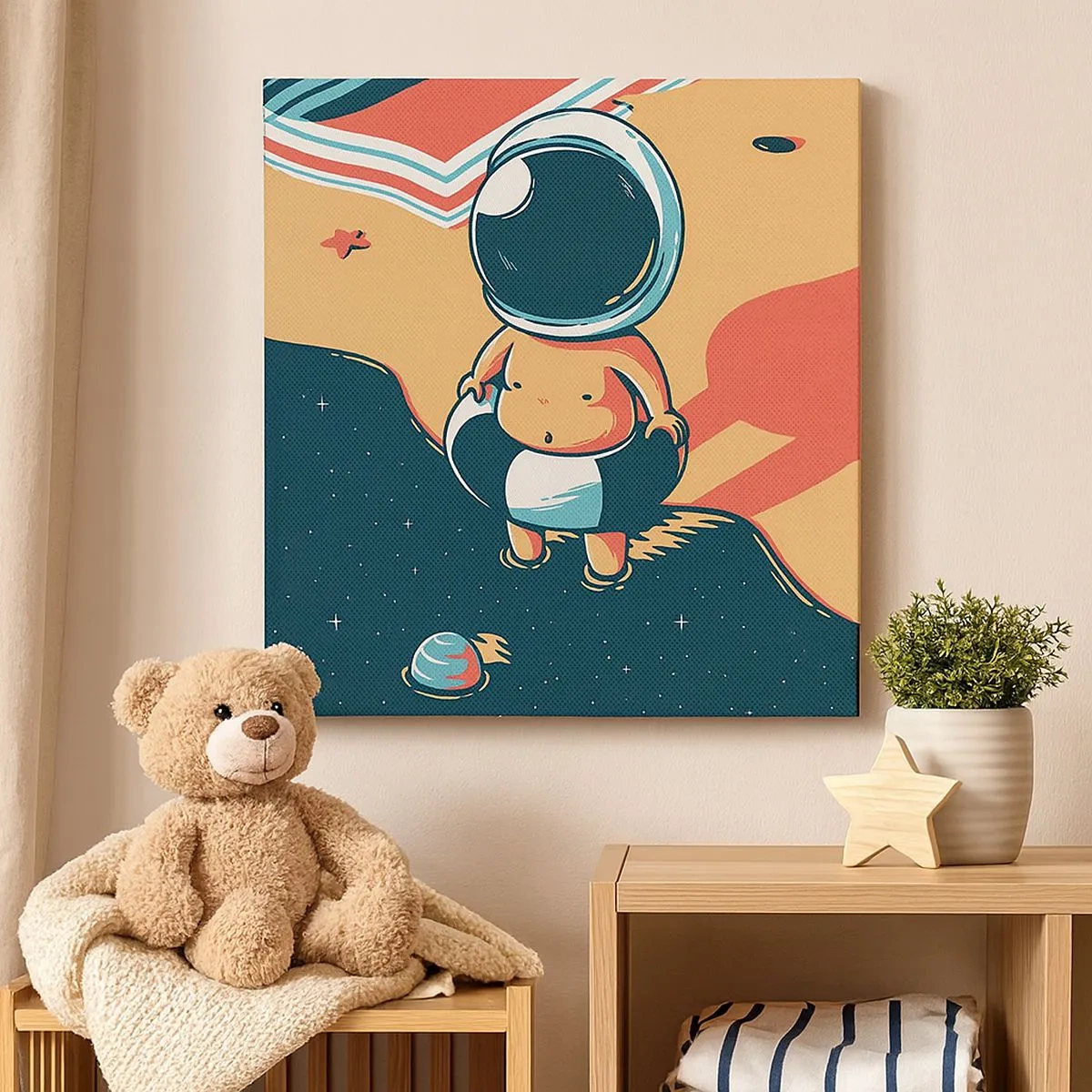 Obraz na płótnie - Z innej perspektywy - 30x30 cm