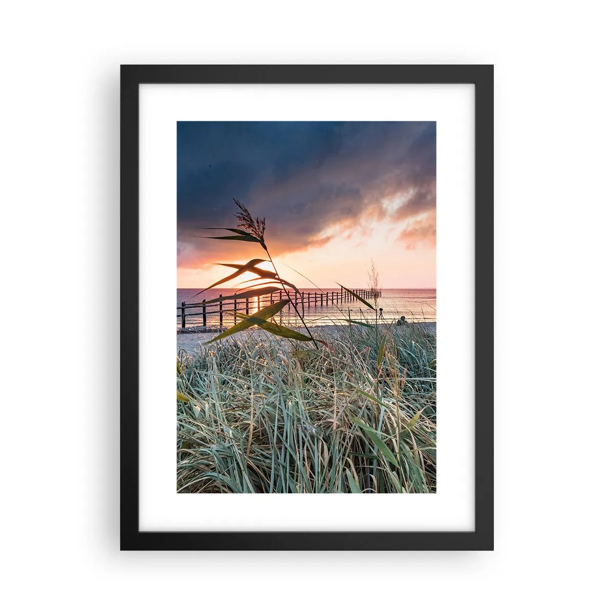 Plakat w czarnej ramie - Nie przemija z wiatrem - 30x40 cm