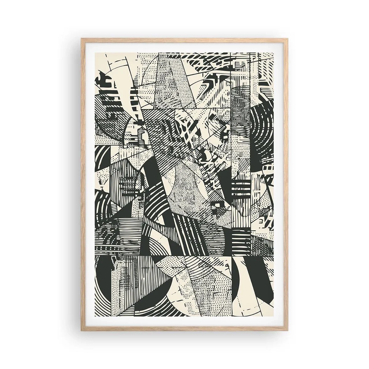 Plakat w ramie jasny dąb - Dynamika współczesności - 70x100 cm