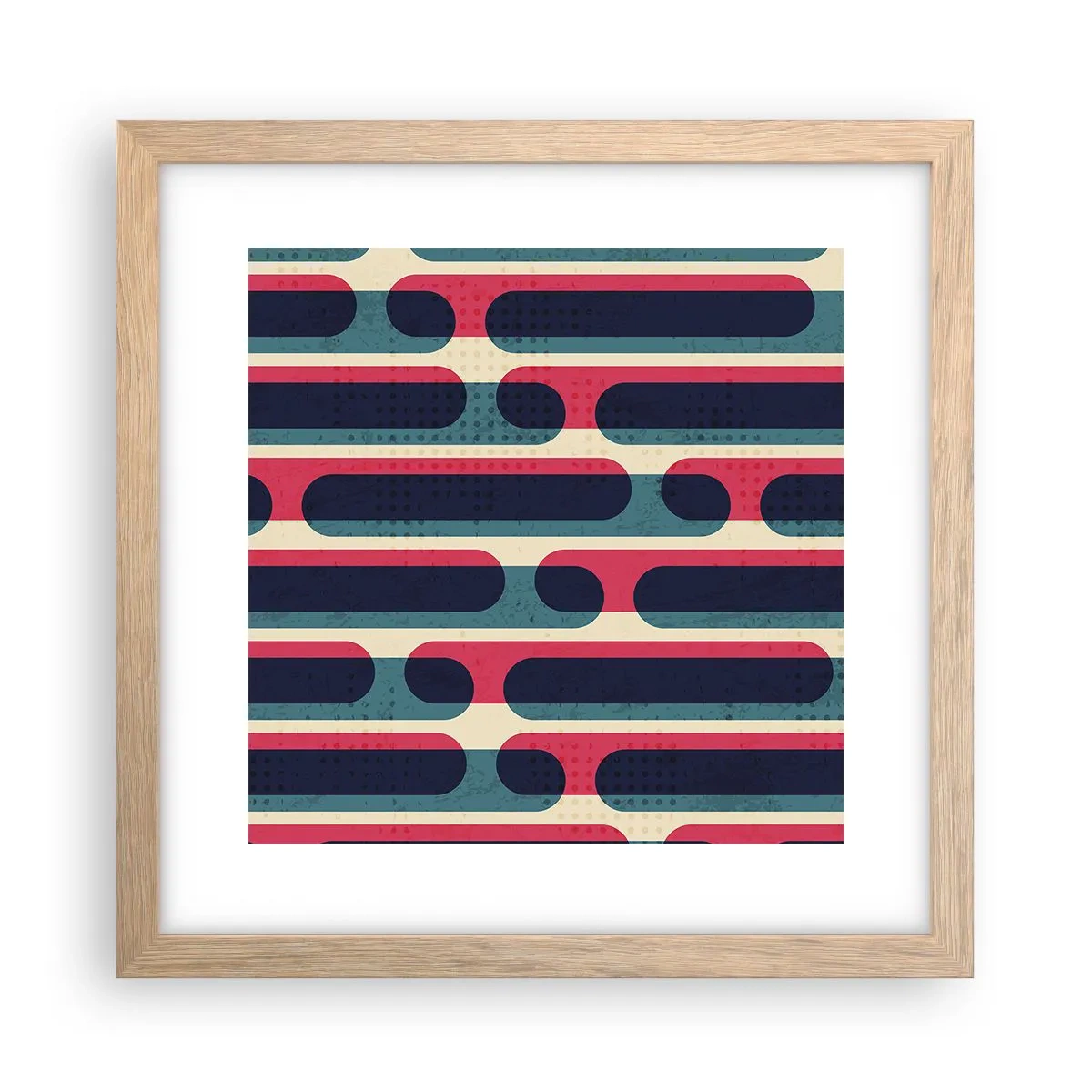 Plakat w ramie jasny dąb - W głąb i do przodu - 30x30 cm