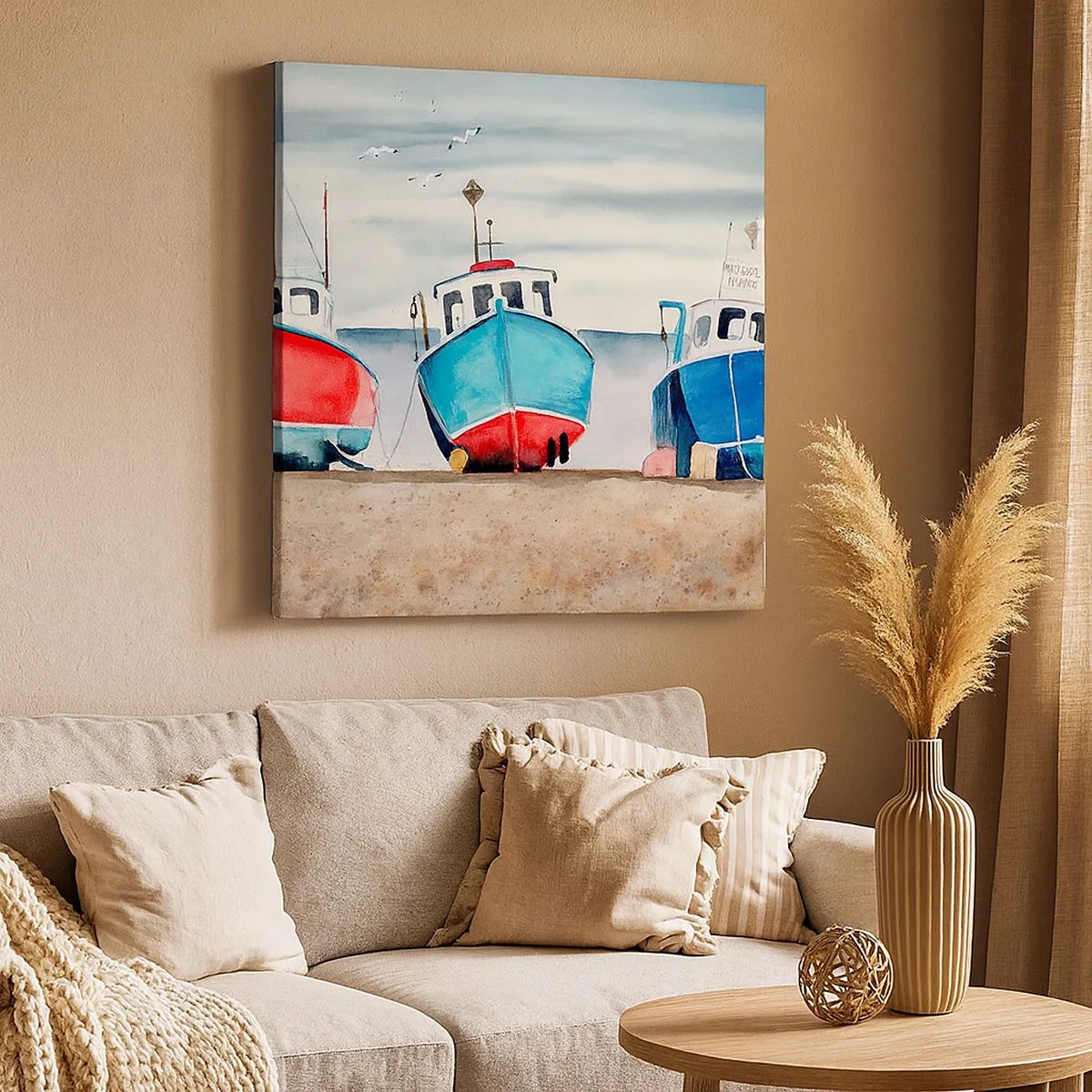 Obraz na płótnie - Gotowe na połów - 30x30 cm