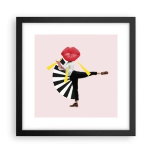 Plakat w czarnej ramie - Surrealistyczny pop-art - 30x30 cm