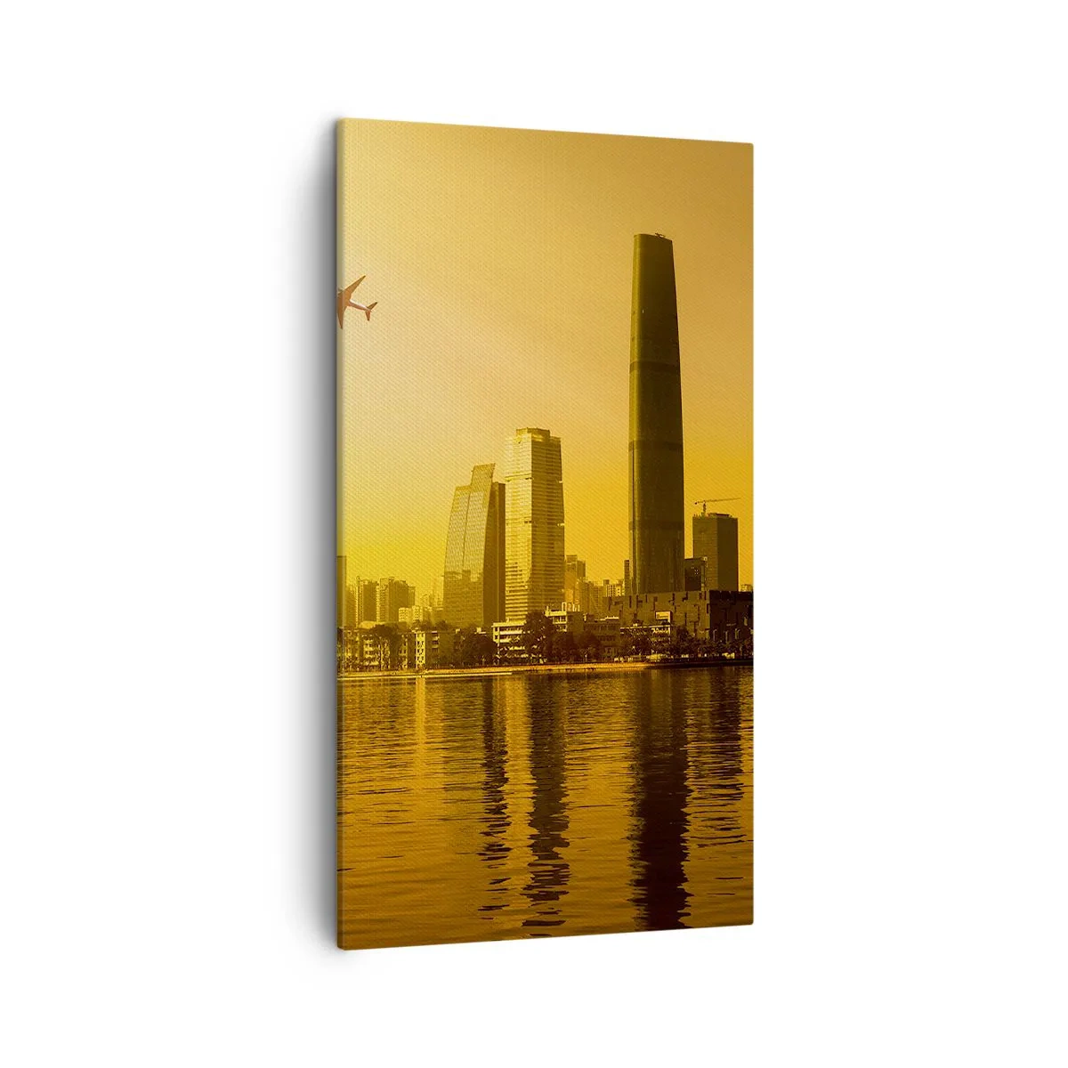 Obraz na płótnie - Złote miasto - 45x80 cm