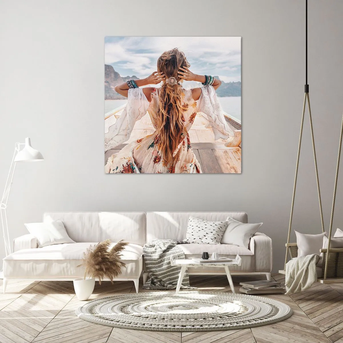 Obraz na płótnie - W drodze ku szczęściu - 70x70 cm