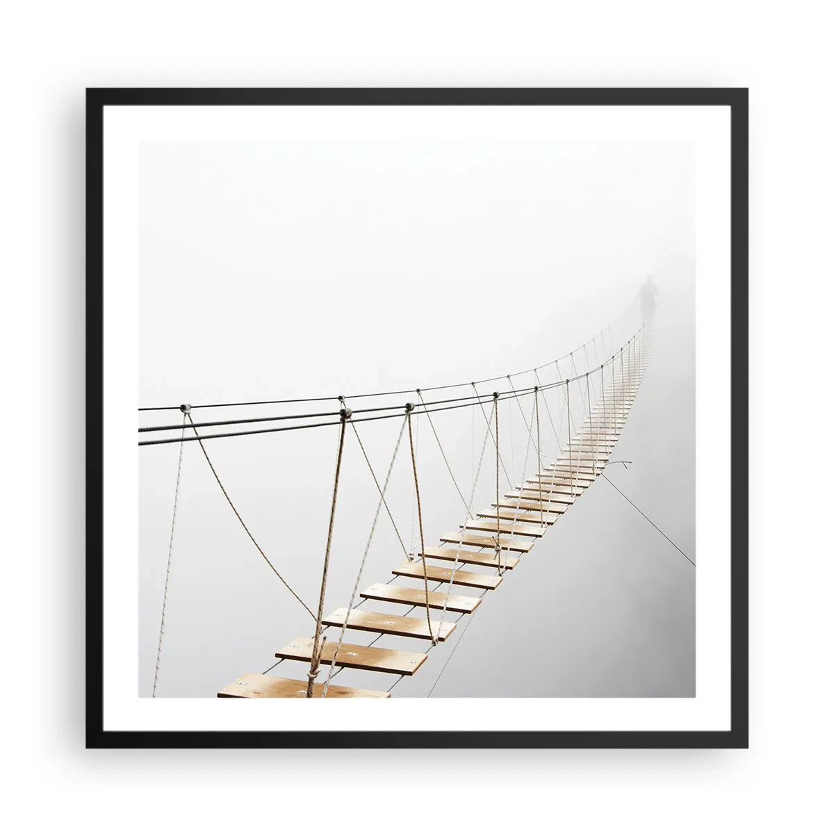 Plakat w czarnej ramie - Dokąd cię zaprowadzi? - 60x60 cm