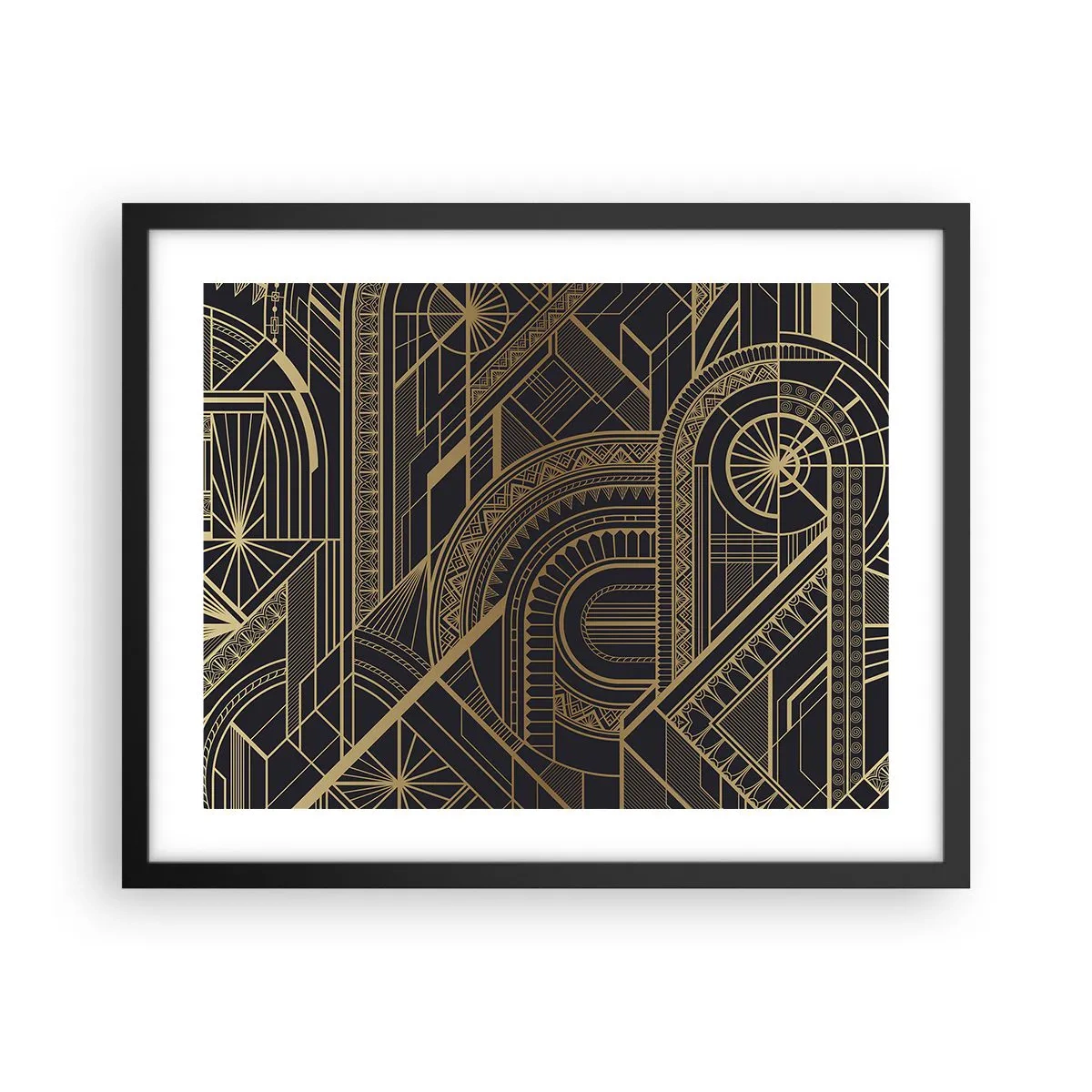 Plakat w czarnej ramie - Koncepty, idee, plany - 50x40 cm