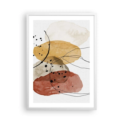 Plakat w białej ramie - Jak powietrze lekkie, przejrzyste - 50x70 cm