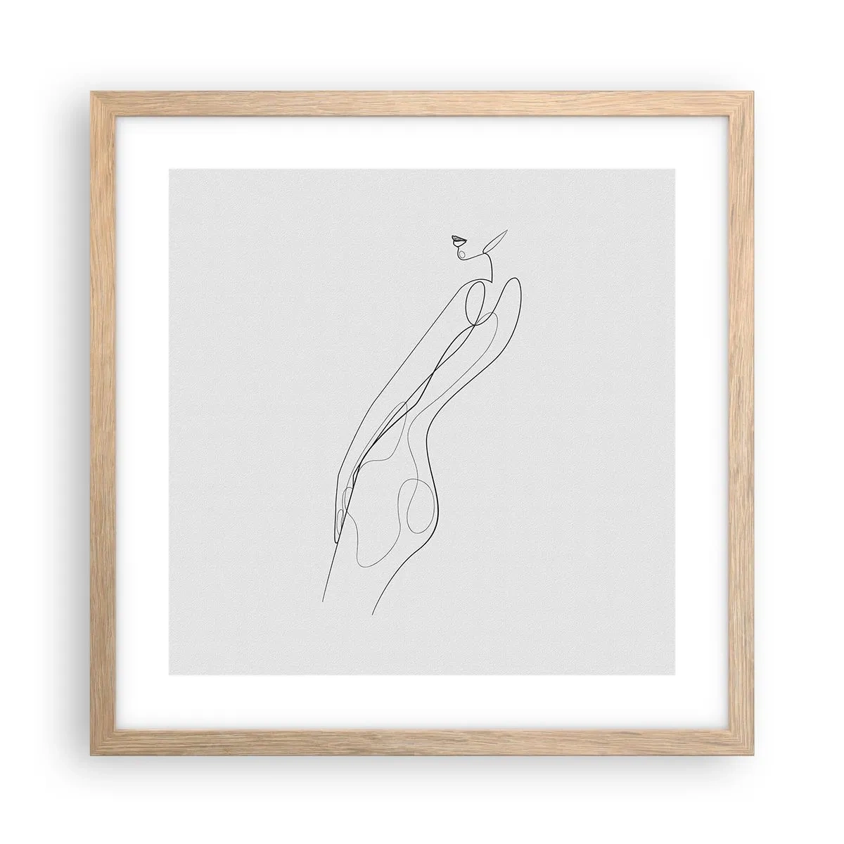 Plakat w ramie jasny dąb - Zaledwie obietnica - 40x40 cm