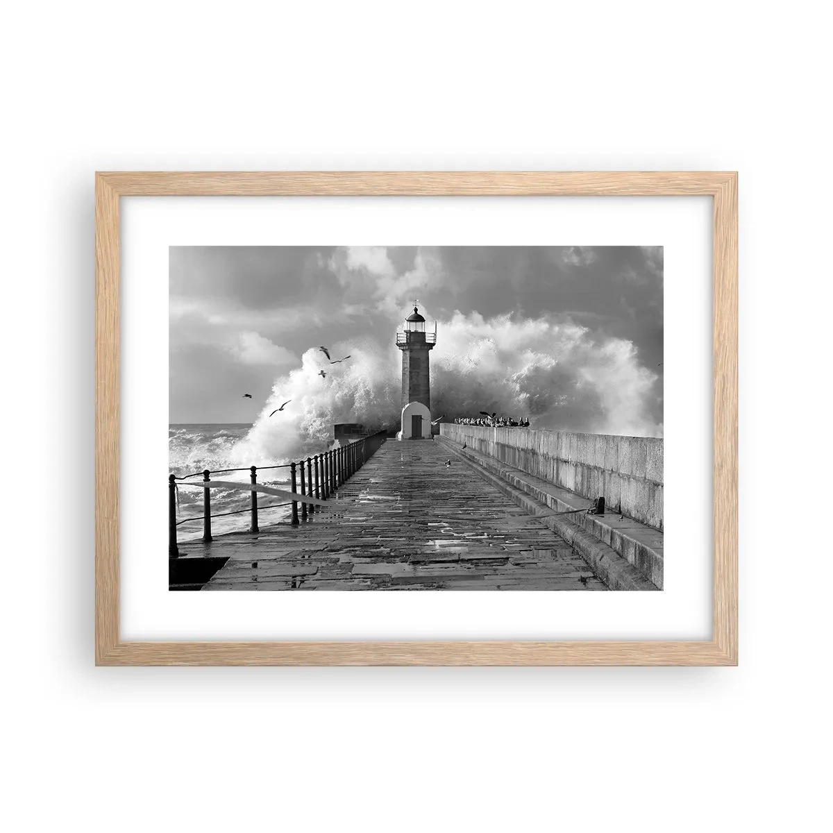 Plakat w ramie jasny dąb - Nieustraszona  - 40x30 cm