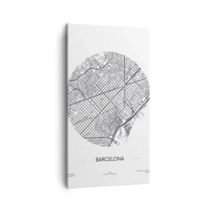 Obraz na płótnie - Anatomia Barcelony - 45x80 cm