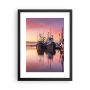 Plakat w czarnej ramie - Przed kolejnym dniem - 30x40 cm