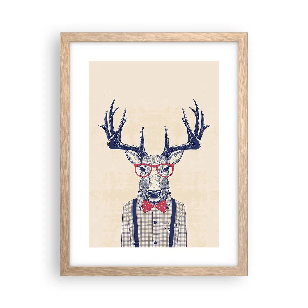 Plakat w ramie jasny dąb - Zabawna ekstrawagancja - 30x40 cm