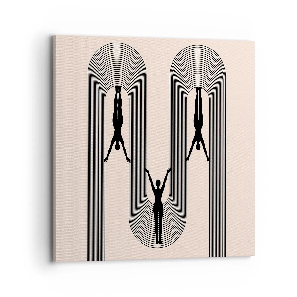 Obraz na płótnie - Do góry nogami - 70x70 cm