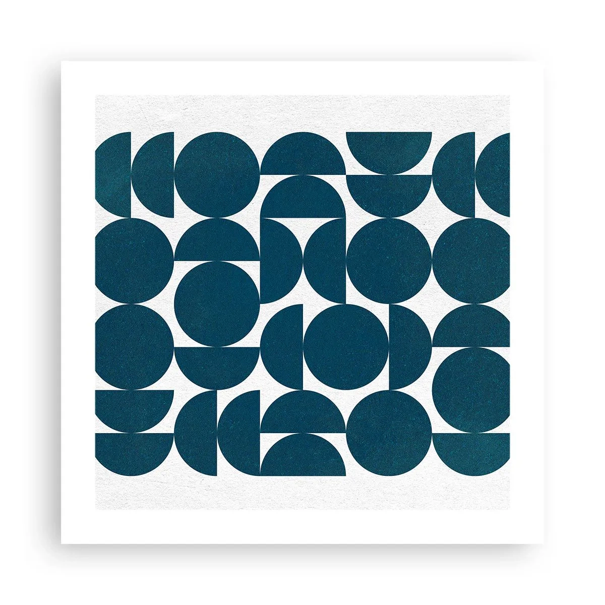 Plakat - Koła i półkola - 50x50 cm