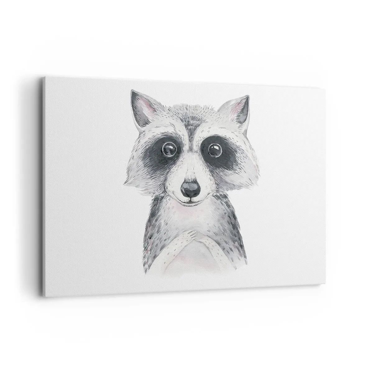 Obraz na płótnie - Uroczy portret szopa na białym tle - 120x80cm - Chwila na wzruszenie - Nowoczesna dekoracja ścienna do salonu, kuchni i sypialni ARTTOR