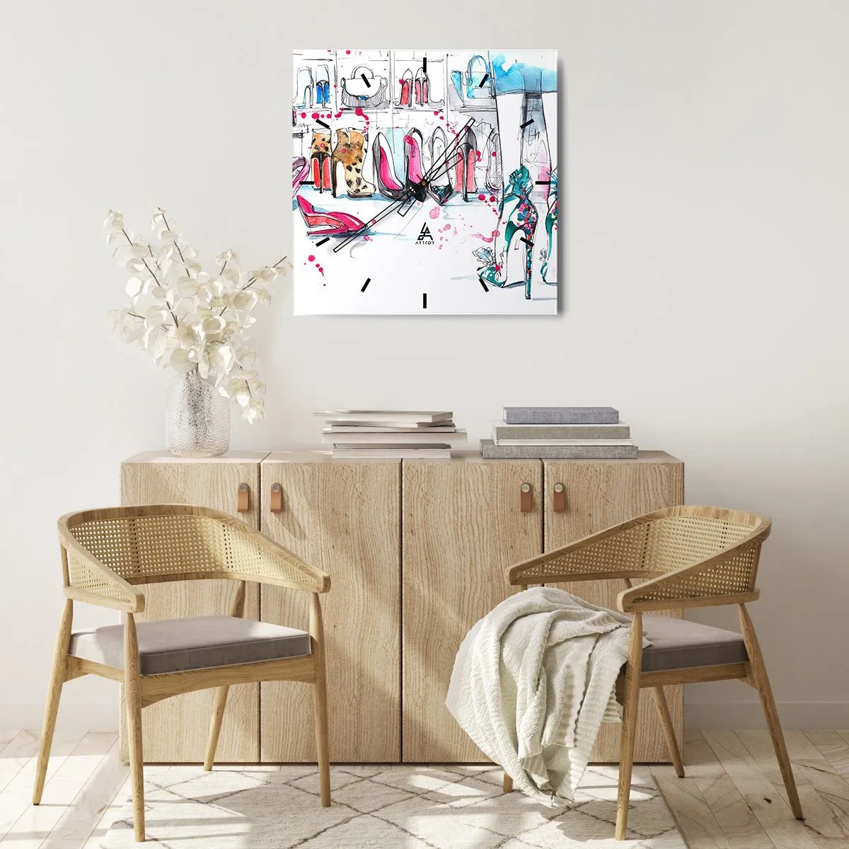 Zegar ścienny - Sezamie, otwórz się - 30x30 cm