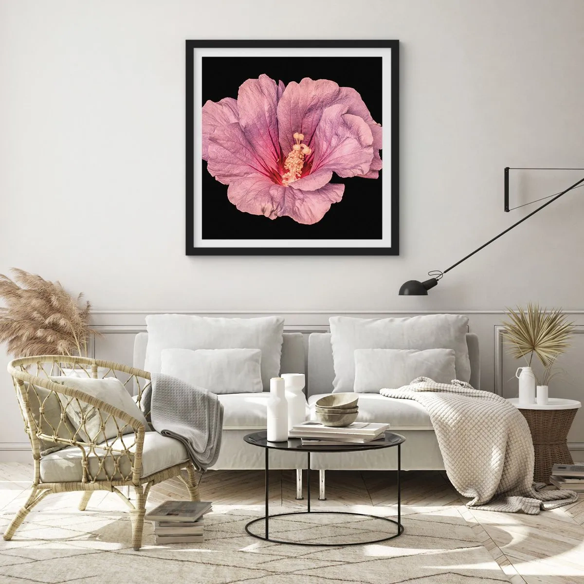 Plakat w czarnej ramie - Prosto do serca - 40x40 cm