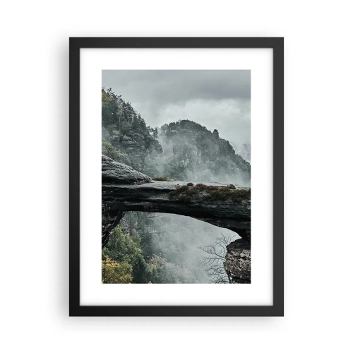Plakat w czarnej ramie - Zaraz się zacznie przygoda - 30x40 cm