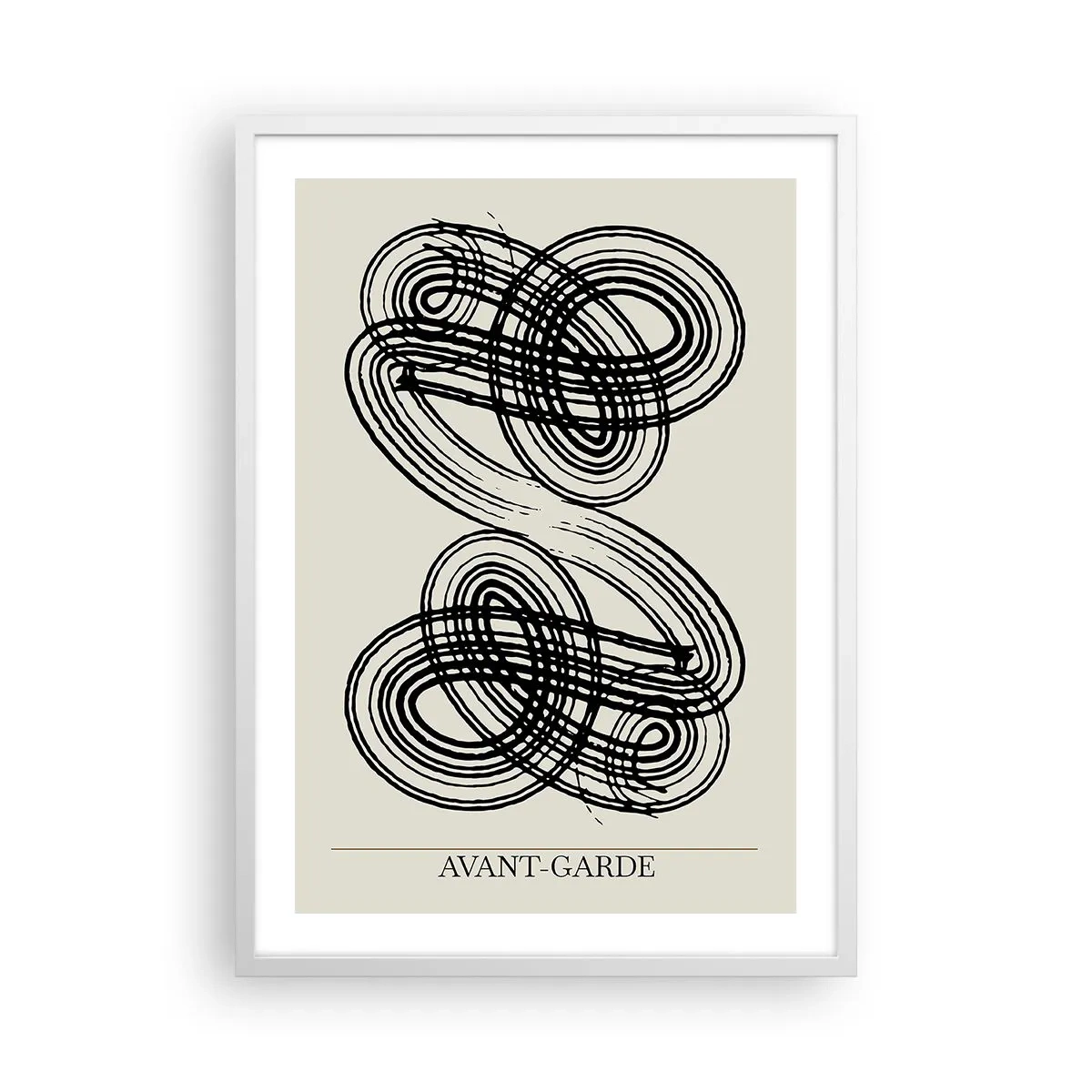 Plakat w białej ramie - Wyszło spontanicznie - 50x70 cm