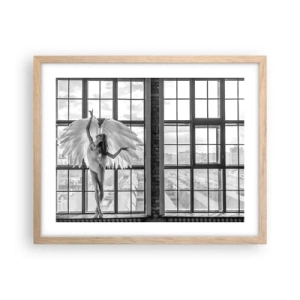 Plakat w ramie jasny dąb - Miasto aniołów? - 50x40 cm