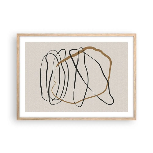 Plakat w ramie jasny dąb - Kompozycja – taniec opętaniec - 70x50 cm