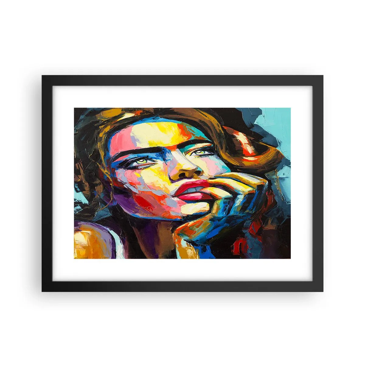 Plakat w czarnej ramie - Marzenia jak ptaki szybują po niebie - 40x30 cm