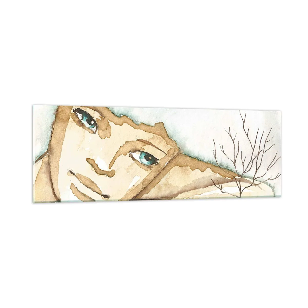 Obraz na szkle - Drzewo poezji wyrasta z ciszy - 90x30 cm