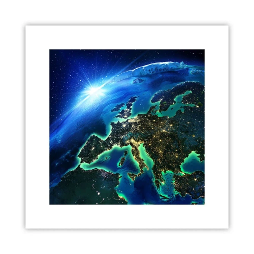 Plakat - Roziskrzona Europa - 30x30 cm