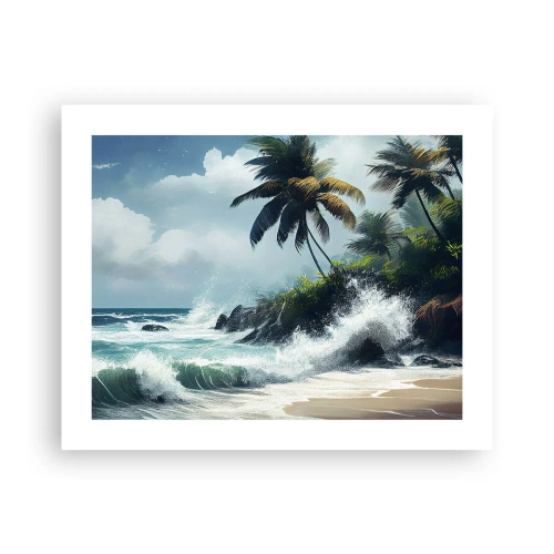 Plakat - Na tropikalnym brzegu - 50x40 cm