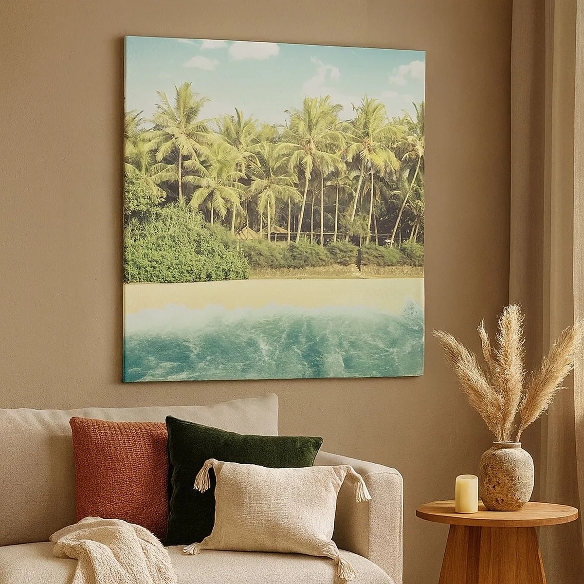 Obraz na płótnie - A może tutaj? - 30x30 cm