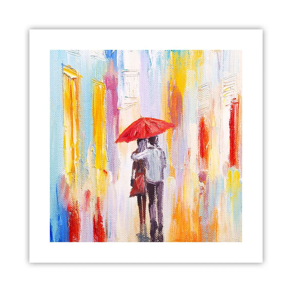Plakat - Niech pada dalej - 40x40 cm