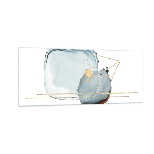 Obraz na szkle - Studium kropli - 100x40 cm