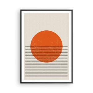 Plakat w czarnej ramie - Zawsze słońce - 70x100 cm