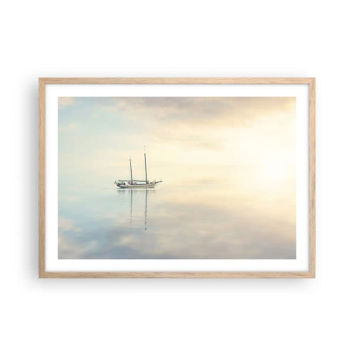 Plakat w ramie jasny dąb - W morzu ciszy - 70x50 cm