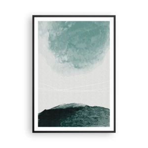 Plakat w czarnej ramie - Spotkanie z mgłą - 70x100 cm