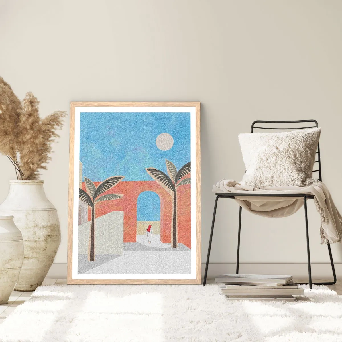 Plakat w ramie jasny dąb - Arabski dzień - 50x70 cm