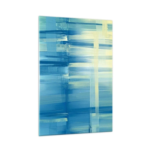 Obraz na szkle - Kompozycja w turkusie - 70x100 cm