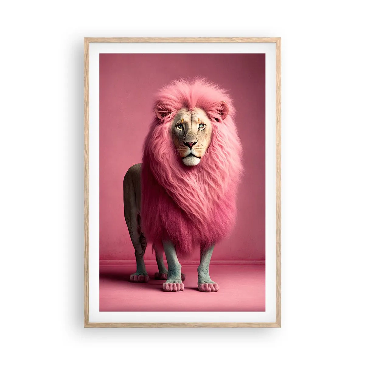 Plakat w ramie jasny dąb - I już się nie boisz - 61x91 cm