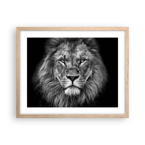 Plakat w ramie jasny dąb - W stroju koronacyjnym - 50x40 cm