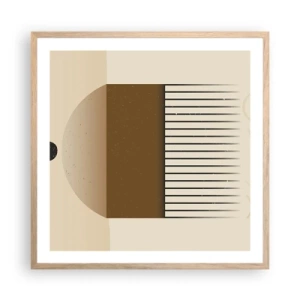 Plakat w ramie jasny dąb - Różne stany - 60x60 cm