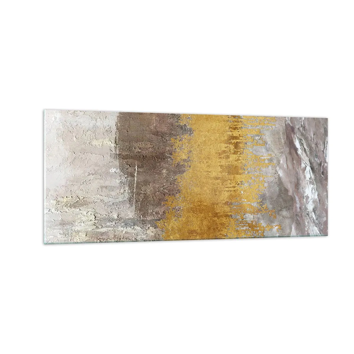 Obraz na szkle - Złocisty podmuch - 100x40 cm