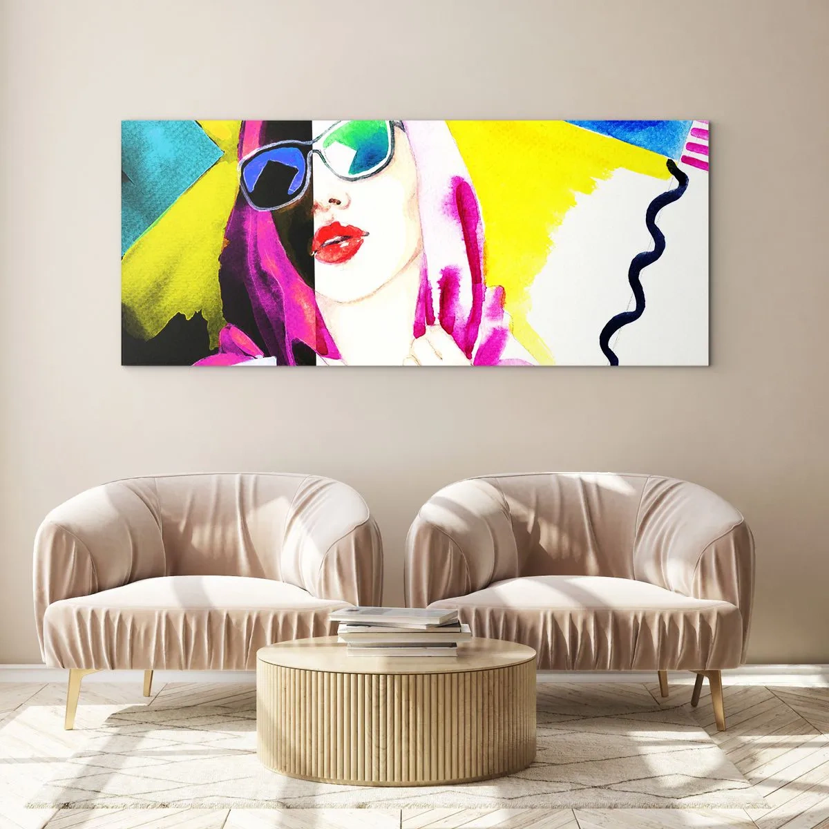 Obraz na szkle - Nie jestem biała i nie jestem czarna - 90x30 cm