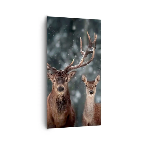 Obraz na płótnie - Pan lasu z małżonką - 65x120 cm