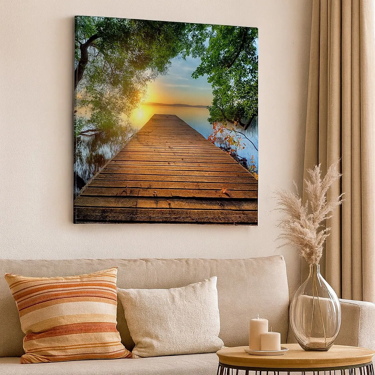 Obraz na płótnie - Nie śpiesz się, usiądź - 30x30 cm