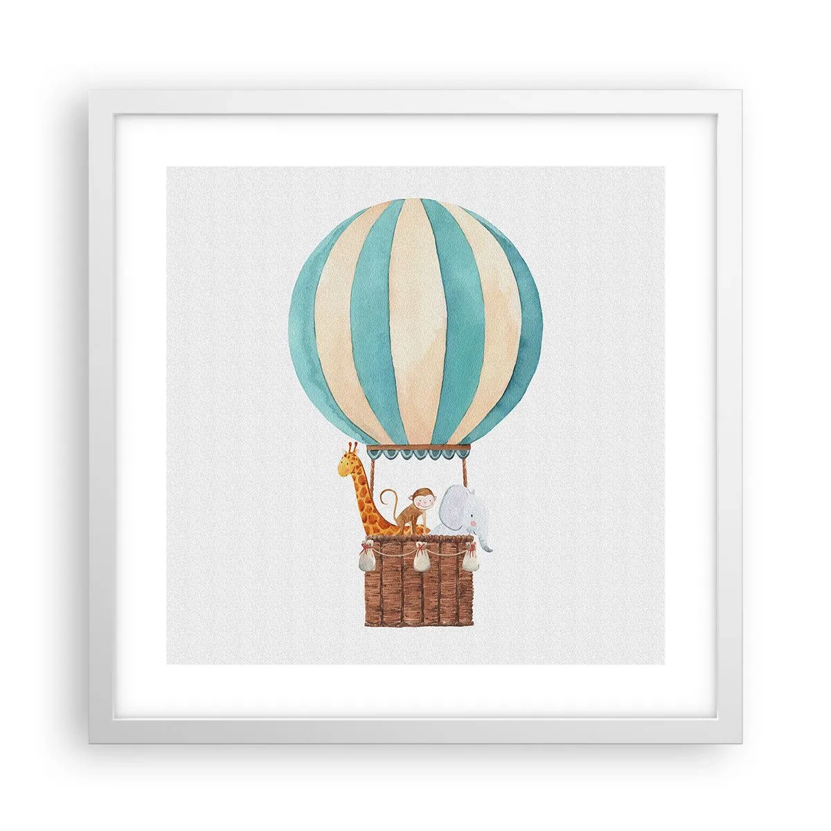 Plakat w białej ramie - Fantastyczna wycieczka - 40x40 cm