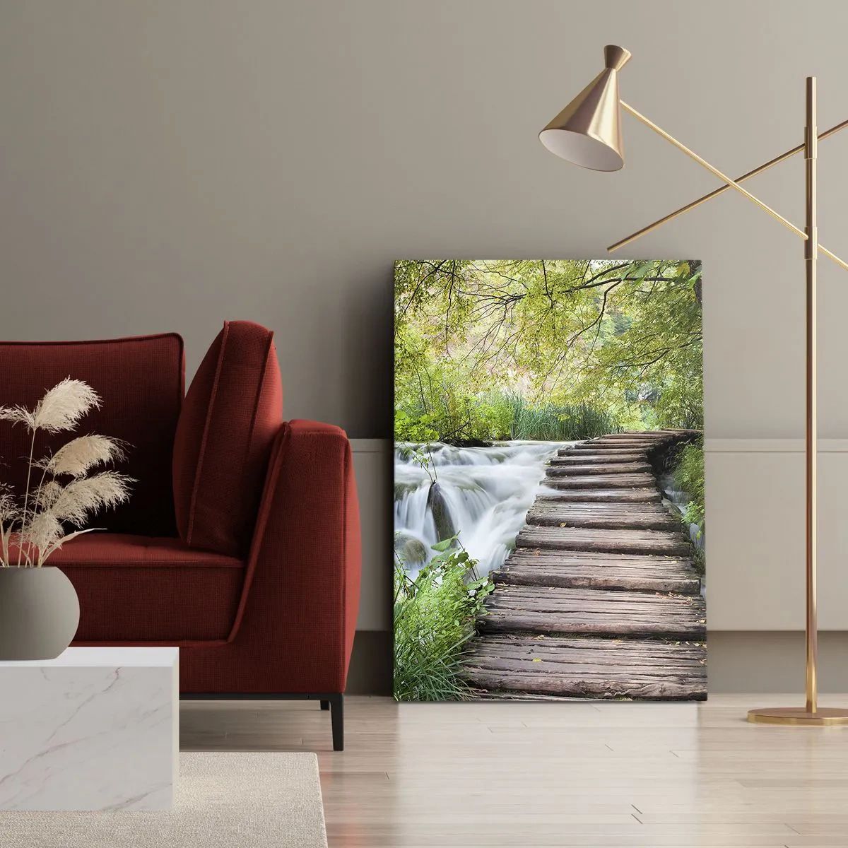 Obraz na płótnie - Wcale nie cicha woda - 45x80 cm