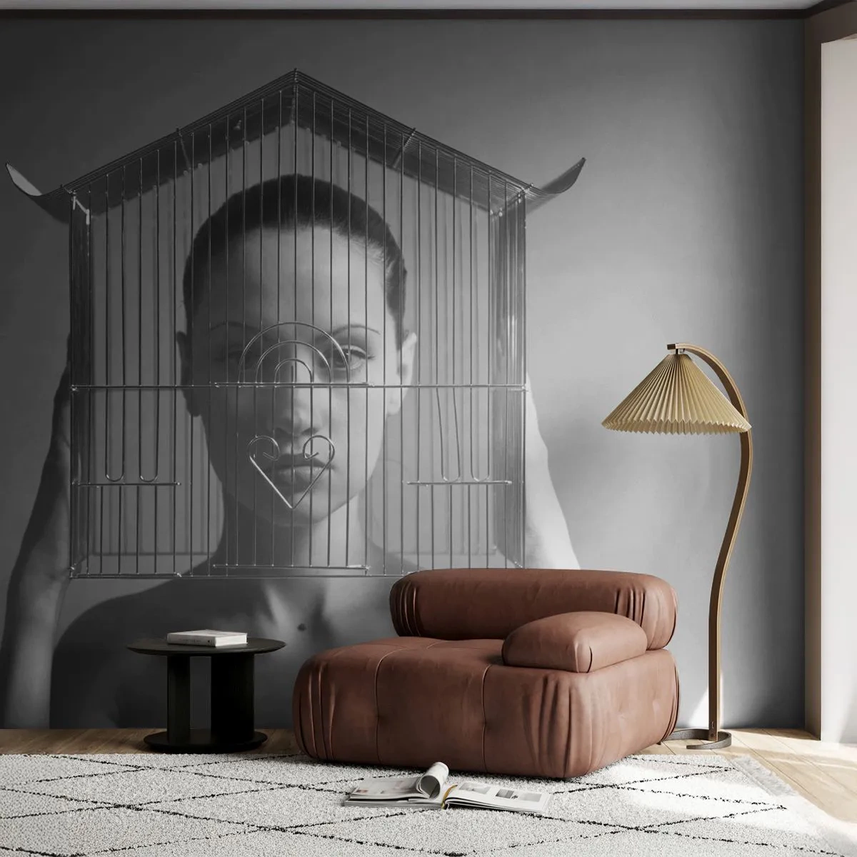 Fototapeta Standard Eco - Portret nieco surrealistyczny - Kobieta, Sztuka, Modelka - 250x175 cm
