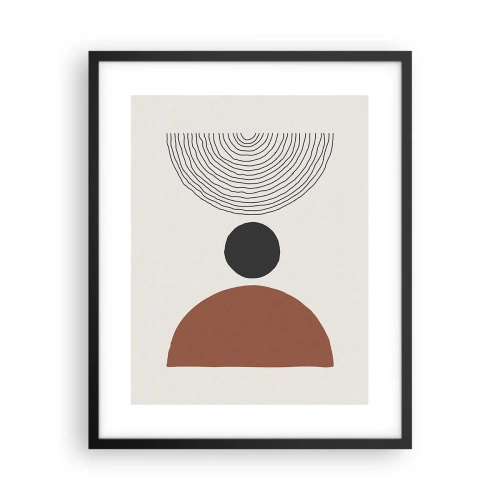 Plakat w czarnej ramie - W centrum uwagi - 40x50 cm